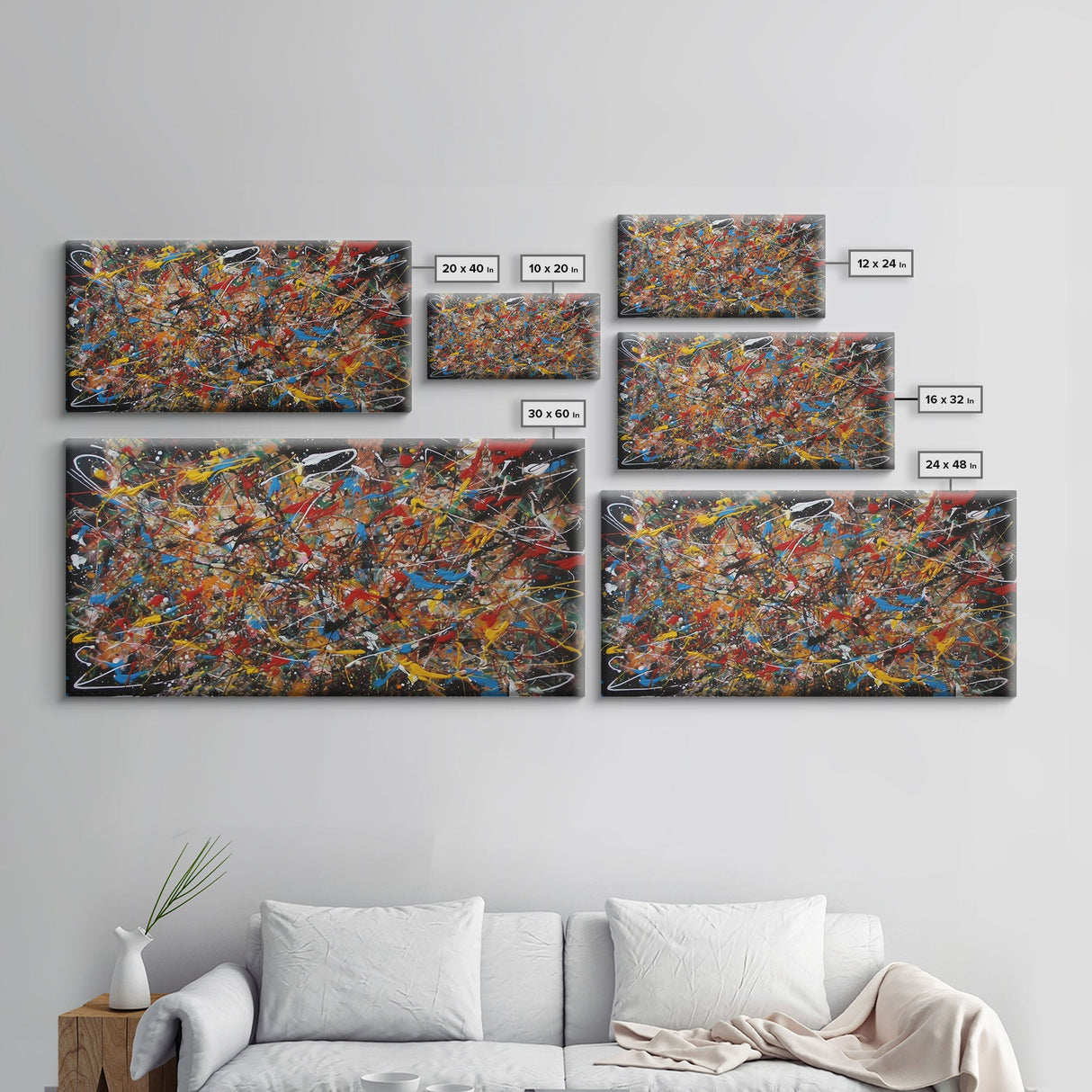 Extra Large Canvas art | original abstract Canvas Print Painting, contemporary wall art, modern abstract painting, living room wall art