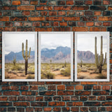 Minimalist Desert Photography Wall Art, Framed Canvas Print, Set Of 3 Prints, Framed Art, Wall Art, Handmade Gift, Home Decor, Digital Print