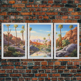 Landscape Print, Desert Wall Art, Cactus Print, Canvas Print, Set Of 3 Prints, Wall Art, 3 Piece Wall Art, Trendy Wall Art, Entryway Prints