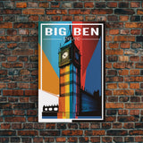 London Wall Art, England, Big Ben, London Wall Decor, Travel Wall Print, Travel Poster, Travel Artwork, Travel Wall Art, Canvas Wall Print