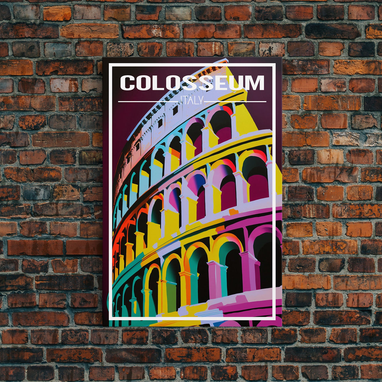 Colosseum, Rome Wall Art, Italy Travel Poster, Europe Wall Art, Travel Wall Print, Travel Poster, Travel Wall Art, Canvas Wall Print