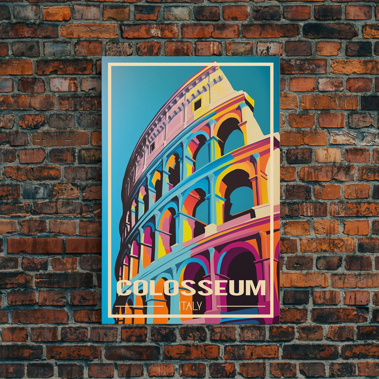 Colosseum, Rome Wall Art, Italy Travel Poster, Europe Wall Art, Travel Wall Print, Travel Poster, Travel Wall Art, Canvas Wall Print