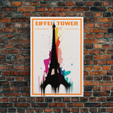 France Travel Poster, Eiffel Tower Wall Art, Paris, Europe Wall Art, Travel Wall Print, Travel Poster, Travel Wall Art, Canvas Wall Print