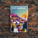 Instanbul Wall Art, Turkey Poster, Eurasia Wall Art, Travel Wall Print, Travel Poster, Travel Wall Art, Canvas Wall Print