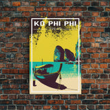 Ko Phi Phi Wall Art, Thailand Poster, Island Wall Art, Asia Wall Print, Travel Wall Print, Travel Poster, Travel Wall Art, Canvas Wall Print