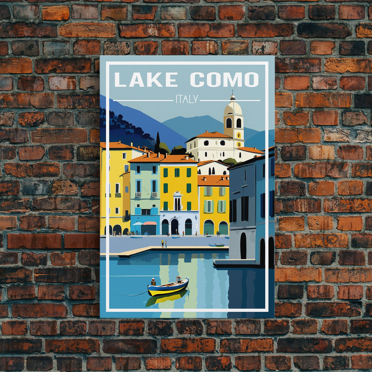 Lake Como Wall Print, Italy Poster, Italy Wall Art, Europe Poster, Travel Wall Print, Travel Poster, Travel Wall Art, Canvas Wall Print