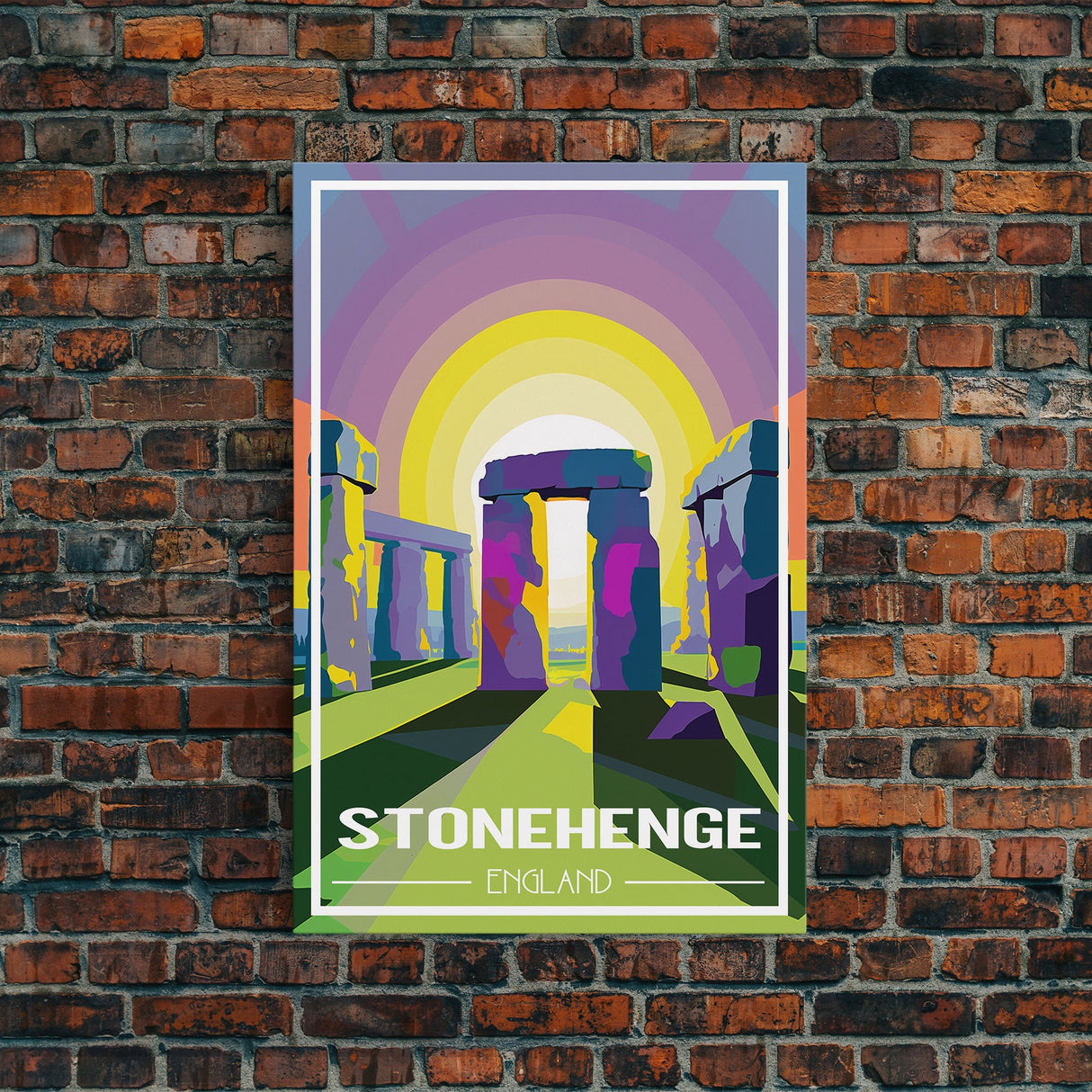 England Wall Art, Stonehenge Poster, Europe Wall Print, England Poster, Travel Wall Print, Travel Poster, Travel Wall Art, Canvas Wall Print