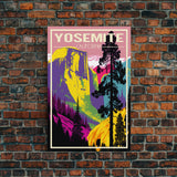 Yosemite Wall Art, California Art Print, North America Poster, Travel Wall Print, Travel Poster, Travel Wall Art, Canvas Wall Print