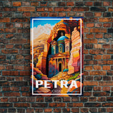 Petra Wall Art, Jordan Wall Poster, Asia Wall Art, Rose City, Travel Wall Print, Travel Poster, Travel Wall Art, Canvas Wall Print