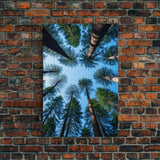 Trees Art Print, Forest Wall Art, Nature Print, Canvas Print, Wall Art, Vertical Art, First Home Gift, Kitchen Wall Decor, Prints Wall Art