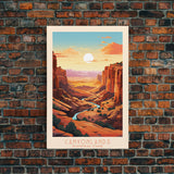 Canyonlands National Park Travel Poster Print, Canvas Print Wall Art, Utah Travel Art, Midcentury Modern Travel Decor