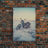 Motorcycle Wall Art, Beach Wall Art, Minimalist Canvas Print, Wall Hanging, Portrait Art, Moving Gift, Rustic Wall Decor, Bedroom Prints