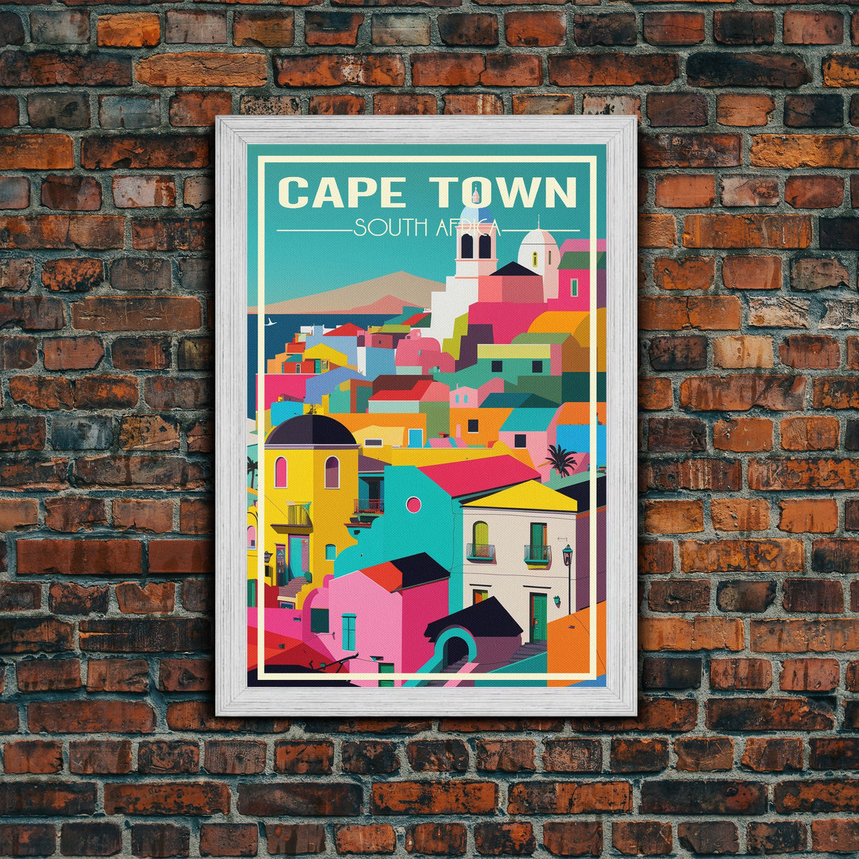 Cape Town, South Africa Wall Art, Africa Travel Poster, Travel Wall Print, Travel Poster, Travel Wall Art, Canvas Wall Print