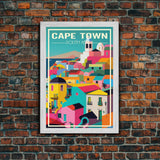 Cape Town, South Africa Wall Art, Africa Travel Poster, Travel Wall Print, Travel Poster, Travel Wall Art, Canvas Wall Print