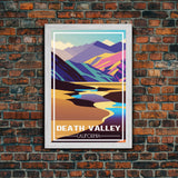 Death Valley, California Wall Art, America Travel Poster, Travel Wall Print, Travel Poster, Travel Wall Art, Canvas Wall Print