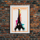 France Travel Poster, Eiffel Tower Wall Art, Paris, Europe Wall Art, Travel Wall Print, Travel Poster, Travel Wall Art, Canvas Wall Print