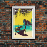 Ko Phi Phi Wall Art, Thailand Poster, Island Wall Art, Asia Wall Print, Travel Wall Print, Travel Poster, Travel Wall Art, Canvas Wall Print