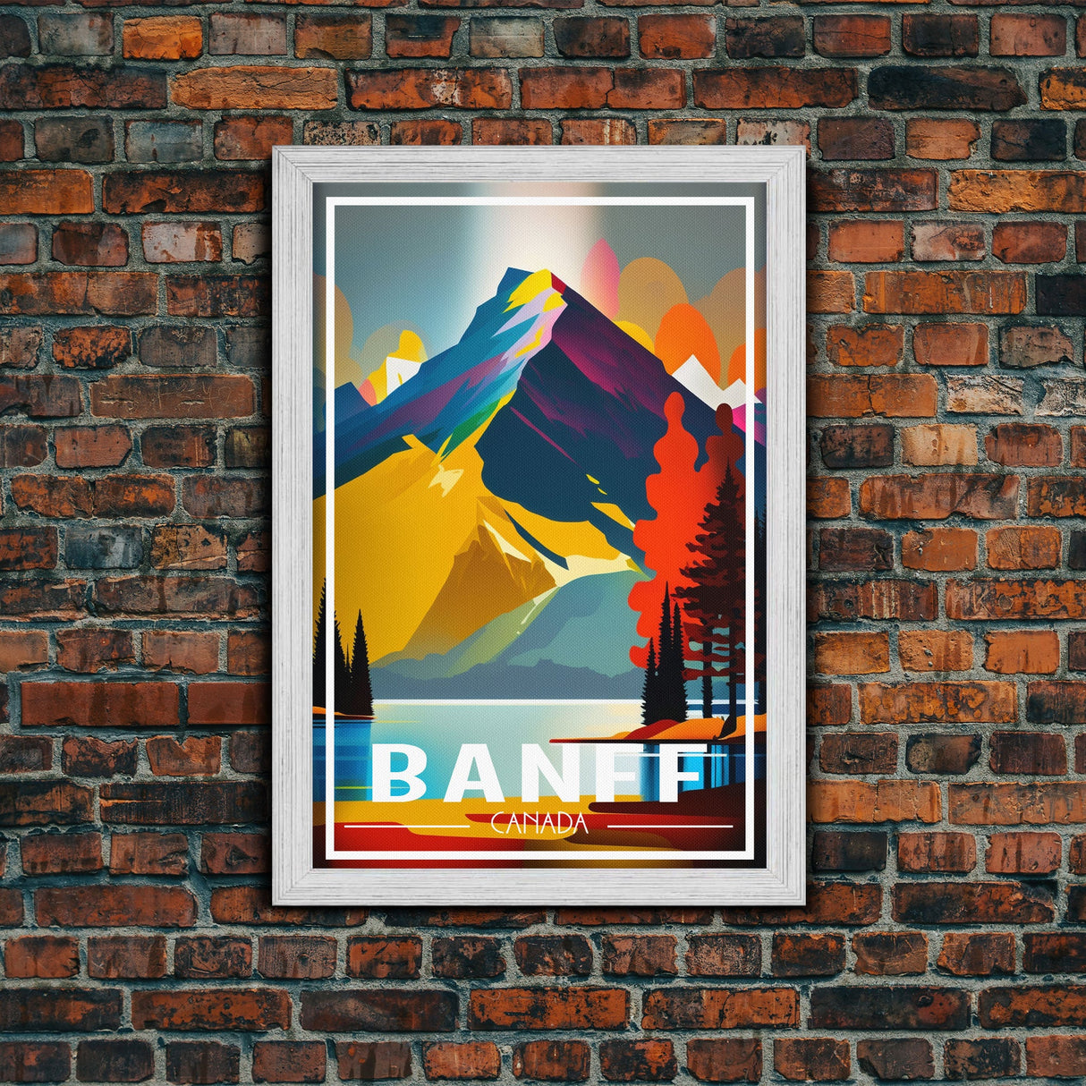 Canada Wall Art, Canada Art Print, Banff, Alberta, Travel Wall Print, Travel Poster, Travel Artwork, Travel Wall Art, Canvas Wall Print