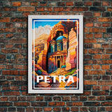 Petra Wall Art, Jordan Wall Poster, Asia Wall Art, Rose City, Travel Wall Print, Travel Poster, Travel Wall Art, Canvas Wall Print