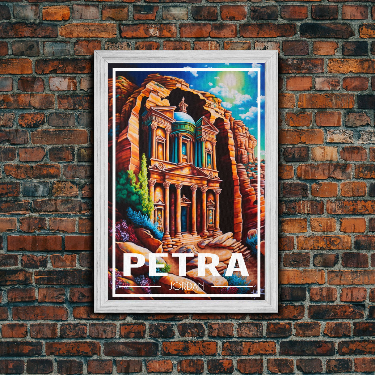 Petra Wall Art, Jordan Wall Poster, Asia Wall Art, Rose City, Travel Wall Print, Travel Poster, Travel Wall Art, Canvas Wall Print