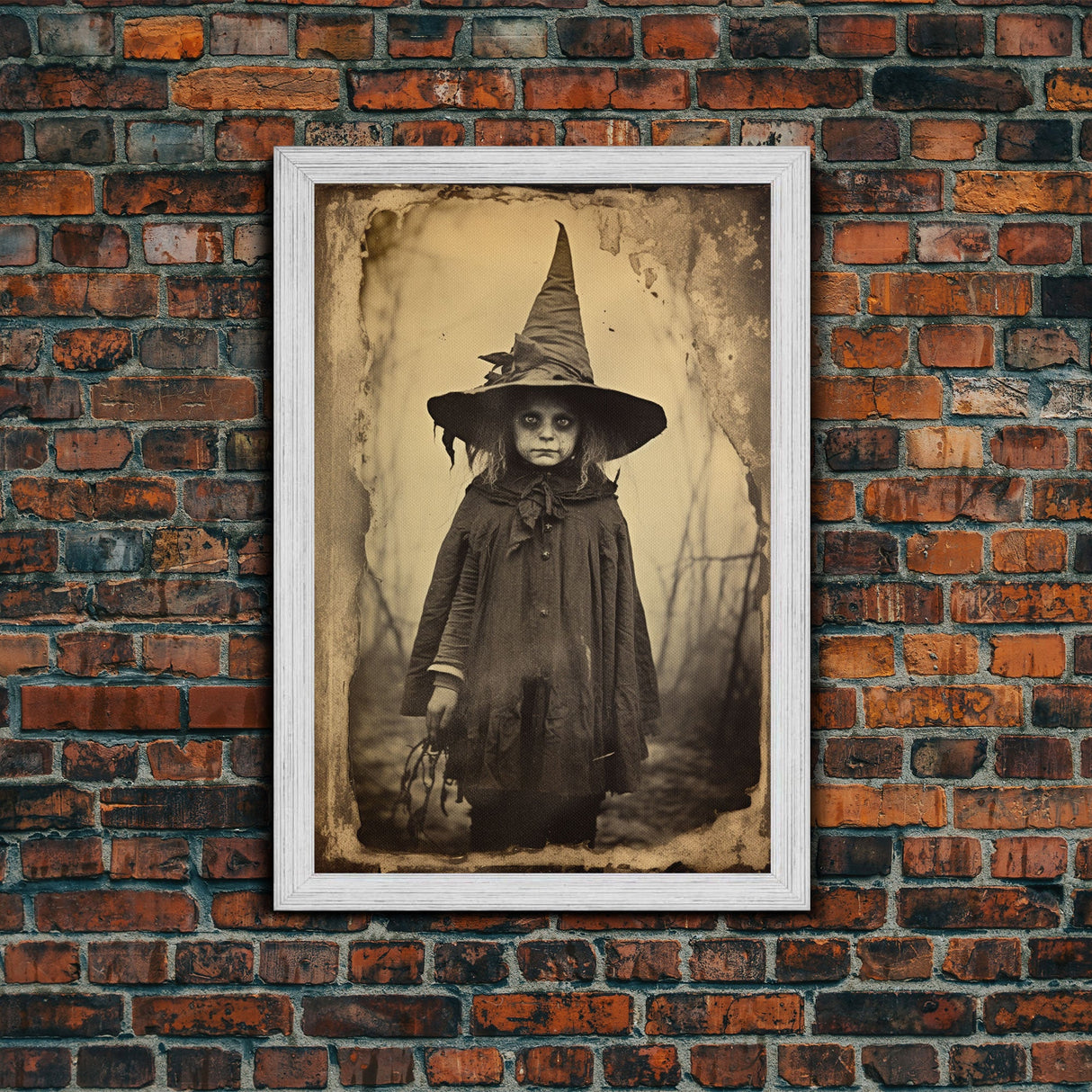 Witch Wall Decor, Dark Fantasy, Halloween Wall Art, Horror Decor, Spooky Art, Canvas Print, Wall Art, Vertical Print, Home Decor, Wall Decor