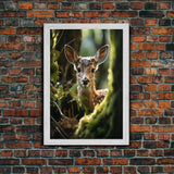 Deer Wall Art, Animal Wall Art, Wildlife Art, Canvas Print, Wall Art, Vertical Art, Country Home Decor, New Home Gift Ideas, RV Wall Decor