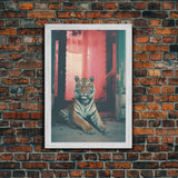 Tiger Print, Tiger Wall Art, Animal Print, Canvas Print, Wall Hanging, Portrait Art, Room Decor, Living Room Prints, Modern House Art