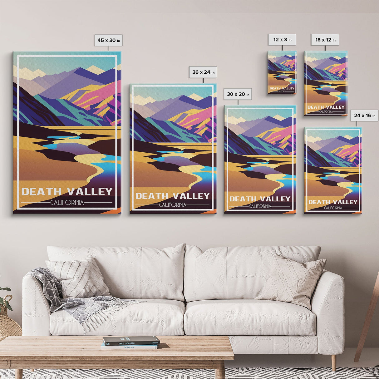 Death Valley, California Wall Art, America Travel Poster, Travel Wall Print, Travel Poster, Travel Wall Art, Canvas Wall Print