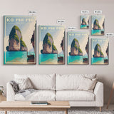 Ko Phi Phi Wall Art, Thailand Poster, Island Wall Art, Asia Wall Print, Travel Wall Print, Travel Poster, Travel Wall Art, Canvas Wall Print