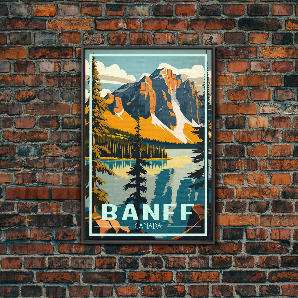 Banff, Canada Wall Art, Canada Art Print, Alberta, Travel Wall Print, Travel Poster, Travel Artwork, Travel Wall Art, Canvas Wall Print