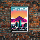 Cape Town, South Africa Wall Art, Africa Travel Poster, Travel Wall Print, Travel Poster, Travel Wall Art, Canvas Wall Print