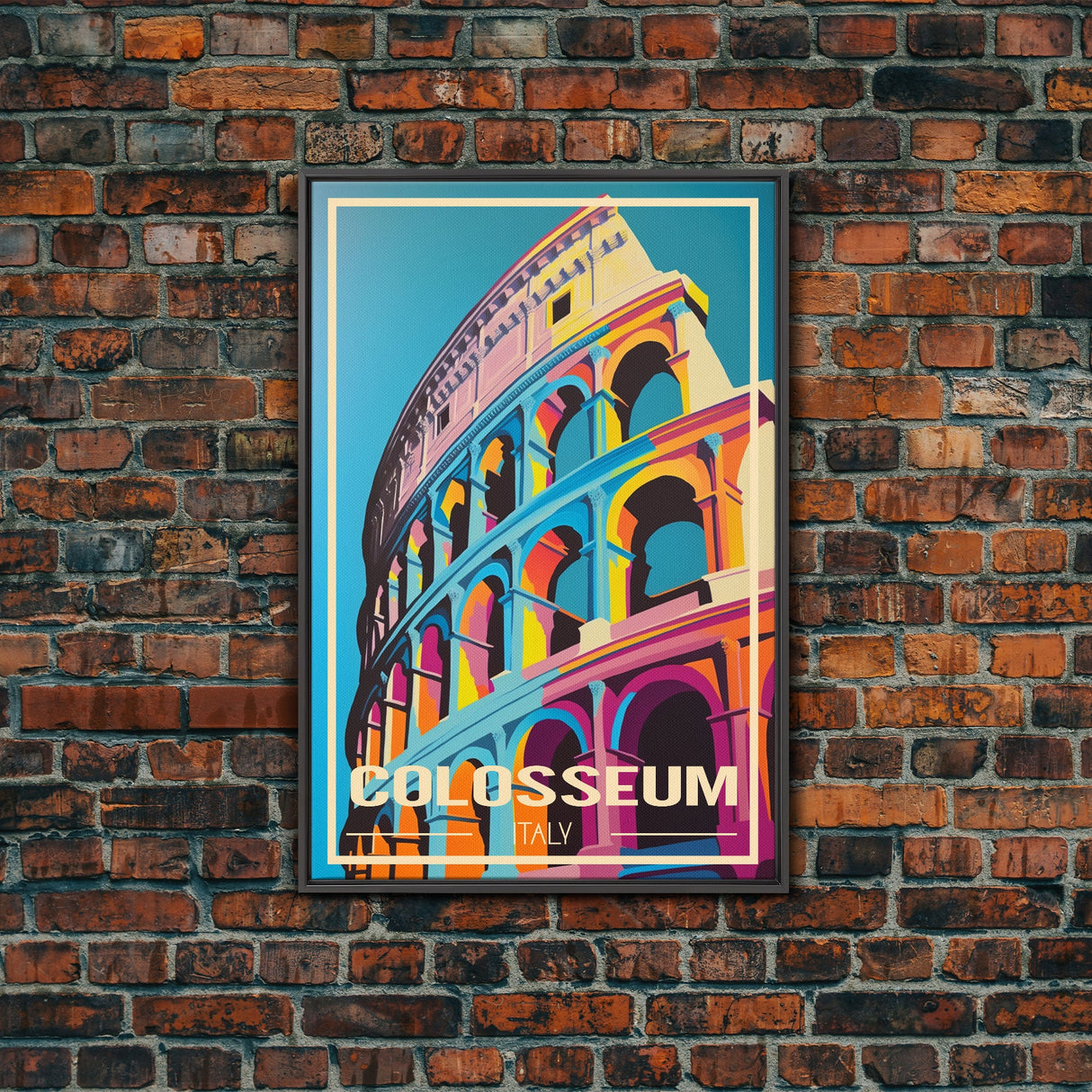 Colosseum, Rome Wall Art, Italy Travel Poster, Europe Wall Art, Travel Wall Print, Travel Poster, Travel Wall Art, Canvas Wall Print