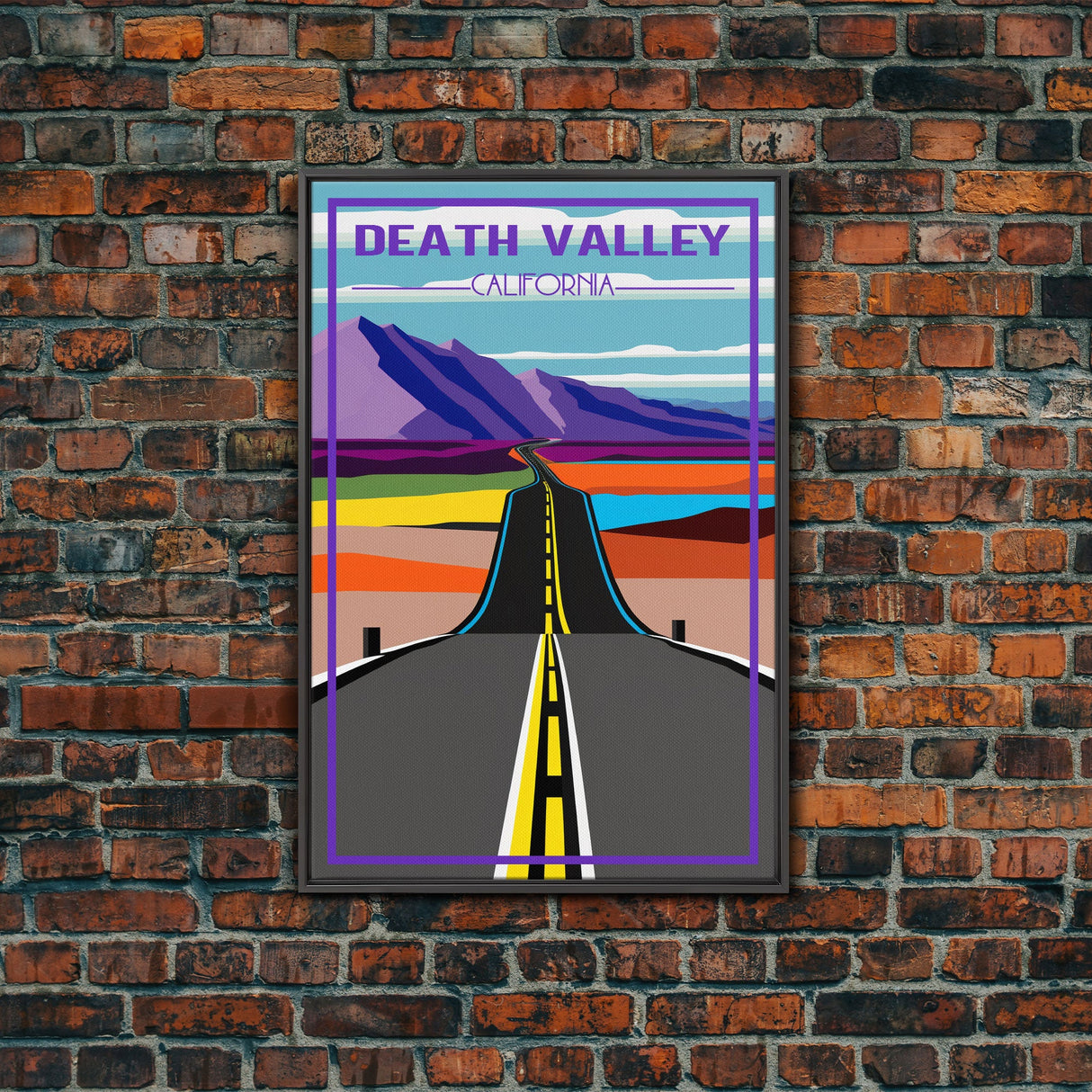 Death Valley, California Wall Art, America Travel Poster, Travel Wall Print, Travel Poster, Travel Wall Art, Canvas Wall Print