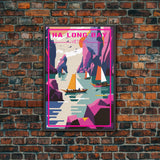 Ha Long Bay Poster, Vietnam Wall Art, Asia Wall Poster, Travel Wall Print, Travel Poster, Travel Wall Art, Canvas Wall Print