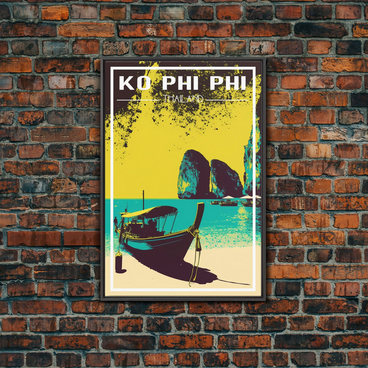 Ko Phi Phi Wall Art, Thailand Poster, Island Wall Art, Asia Wall Print, Travel Wall Print, Travel Poster, Travel Wall Art, Canvas Wall Print