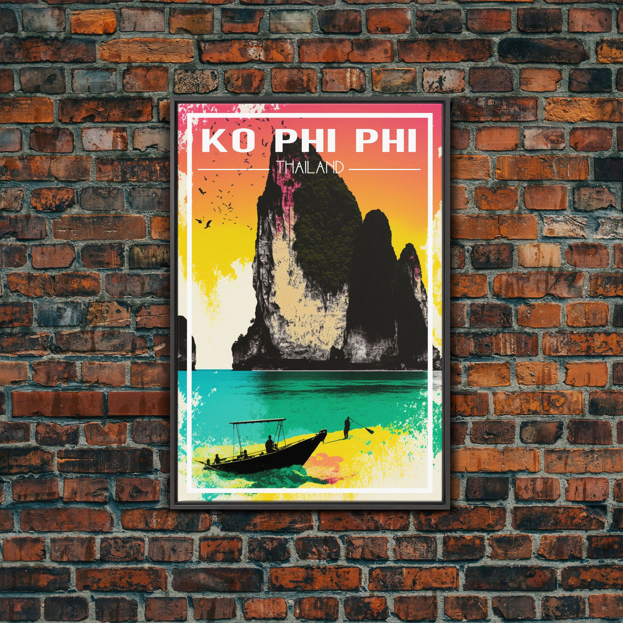 Ko Phi Phi Wall Art, Thailand Poster, Island Wall Art, Asia Wall Print, Travel Wall Print, Travel Poster, Travel Wall Art, Canvas Wall Print