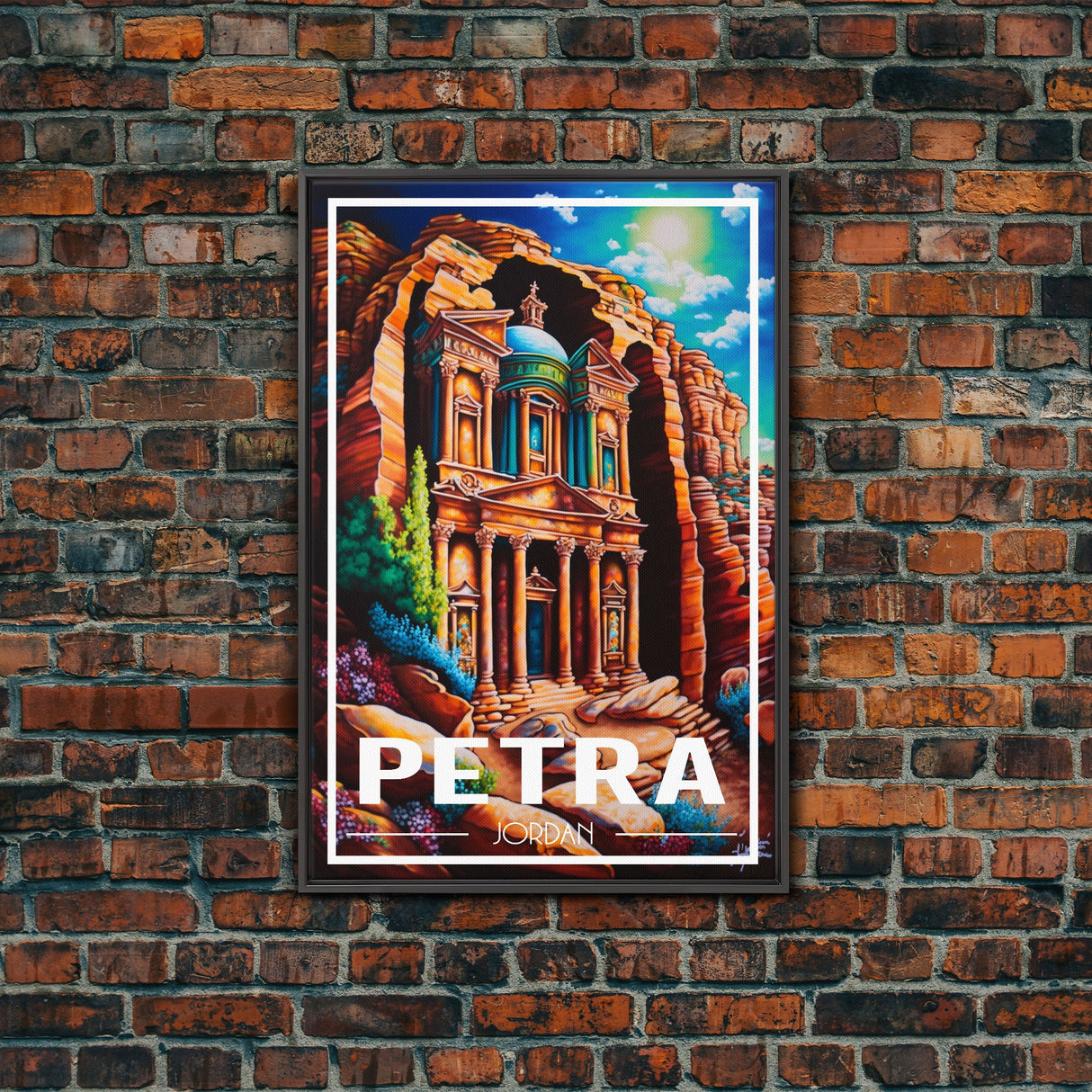 Petra Wall Art, Jordan Wall Poster, Asia Wall Art, Rose City, Travel Wall Print, Travel Poster, Travel Wall Art, Canvas Wall Print