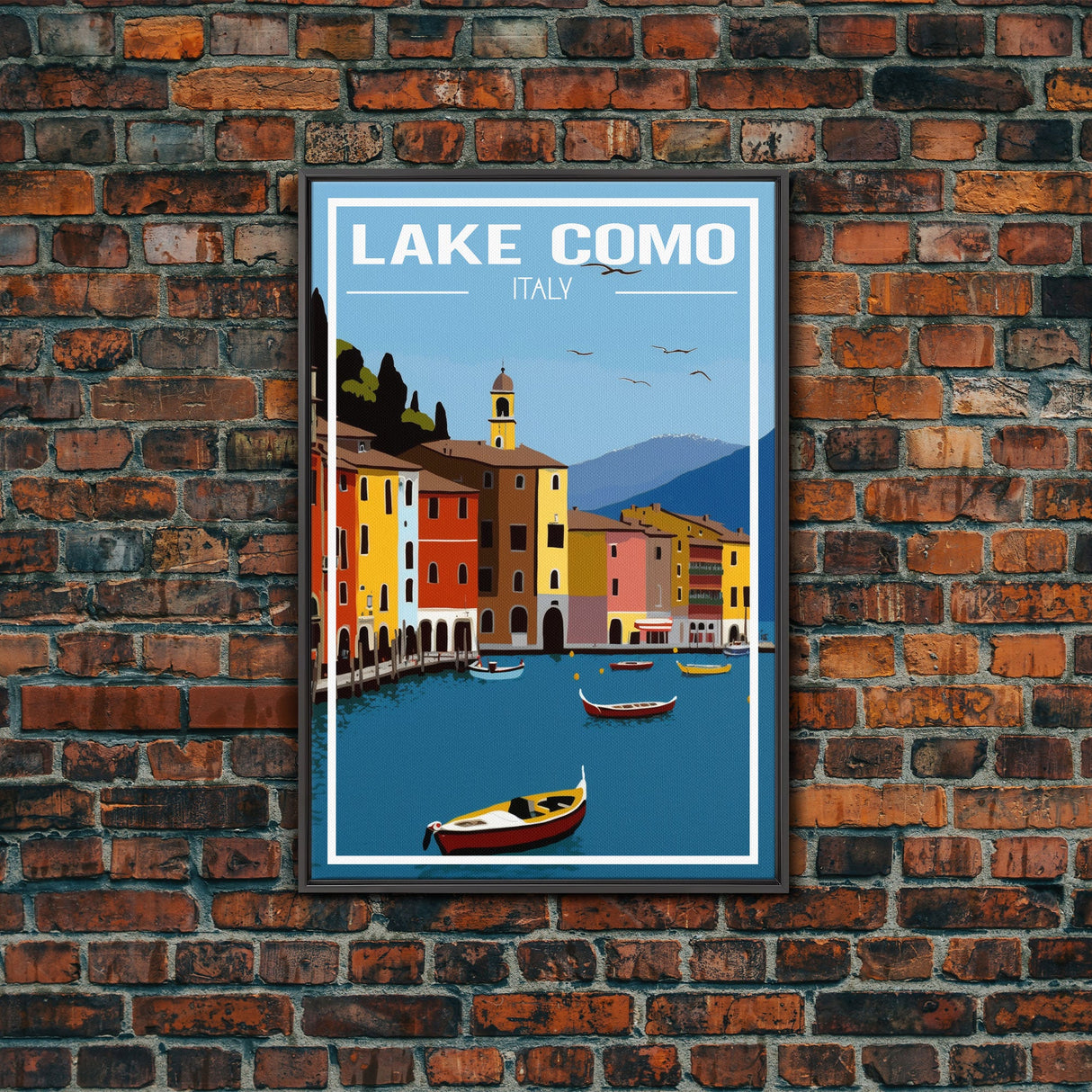 Lake Como Wall Print, Italy Wall Art, Europe Poster, Italy Poster, Travel Wall Print, Travel Poster, Travel Wall Art, Canvas Wall Print