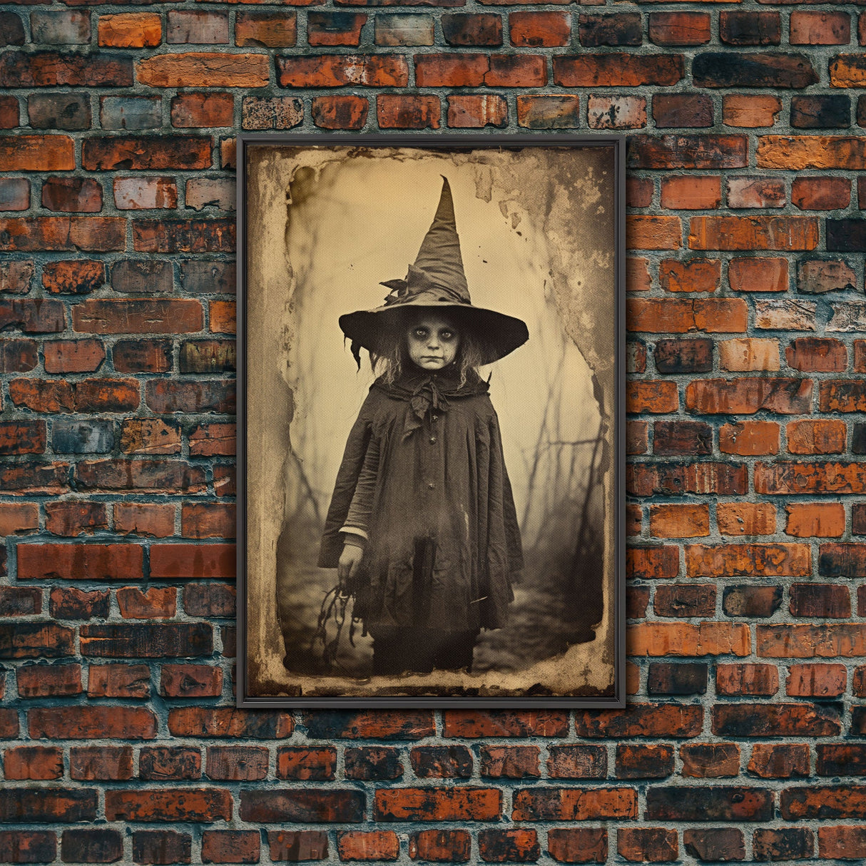 Witch Wall Decor, Dark Fantasy, Halloween Wall Art, Horror Decor, Spooky Art, Canvas Print, Wall Art, Vertical Print, Home Decor, Wall Decor