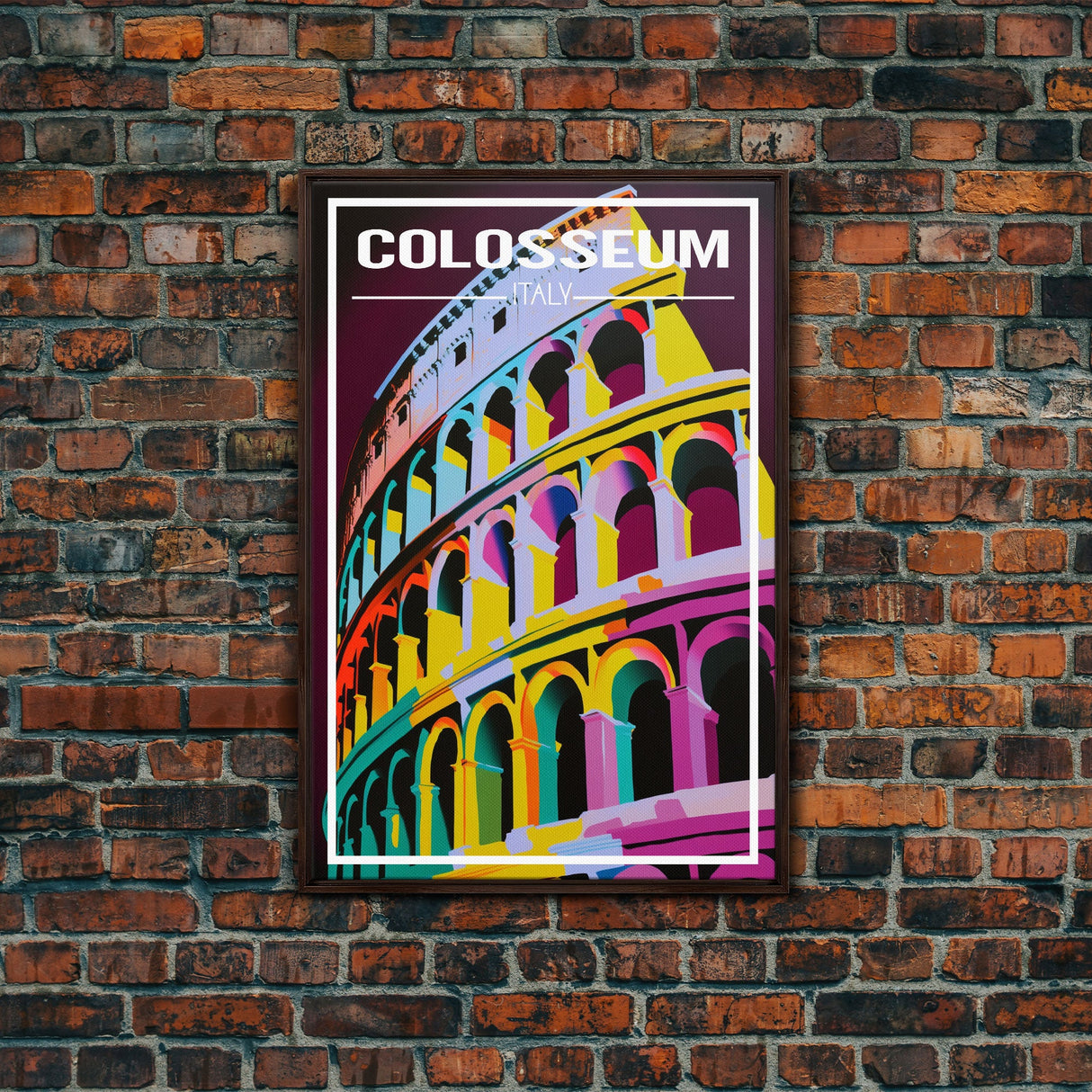 Colosseum, Rome Wall Art, Italy Travel Poster, Europe Wall Art, Travel Wall Print, Travel Poster, Travel Wall Art, Canvas Wall Print