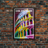 Colosseum, Rome Wall Art, Italy Travel Poster, Europe Wall Art, Travel Wall Print, Travel Poster, Travel Wall Art, Canvas Wall Print