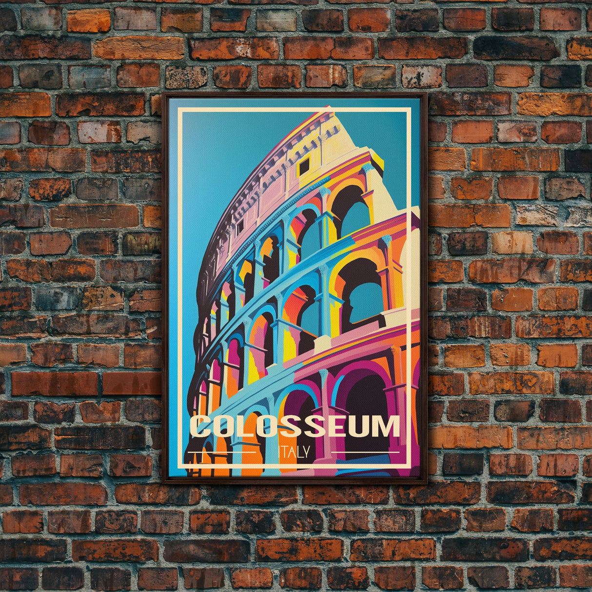 Colosseum, Rome Wall Art, Italy Travel Poster, Europe Wall Art, Travel Wall Print, Travel Poster, Travel Wall Art, Canvas Wall Print