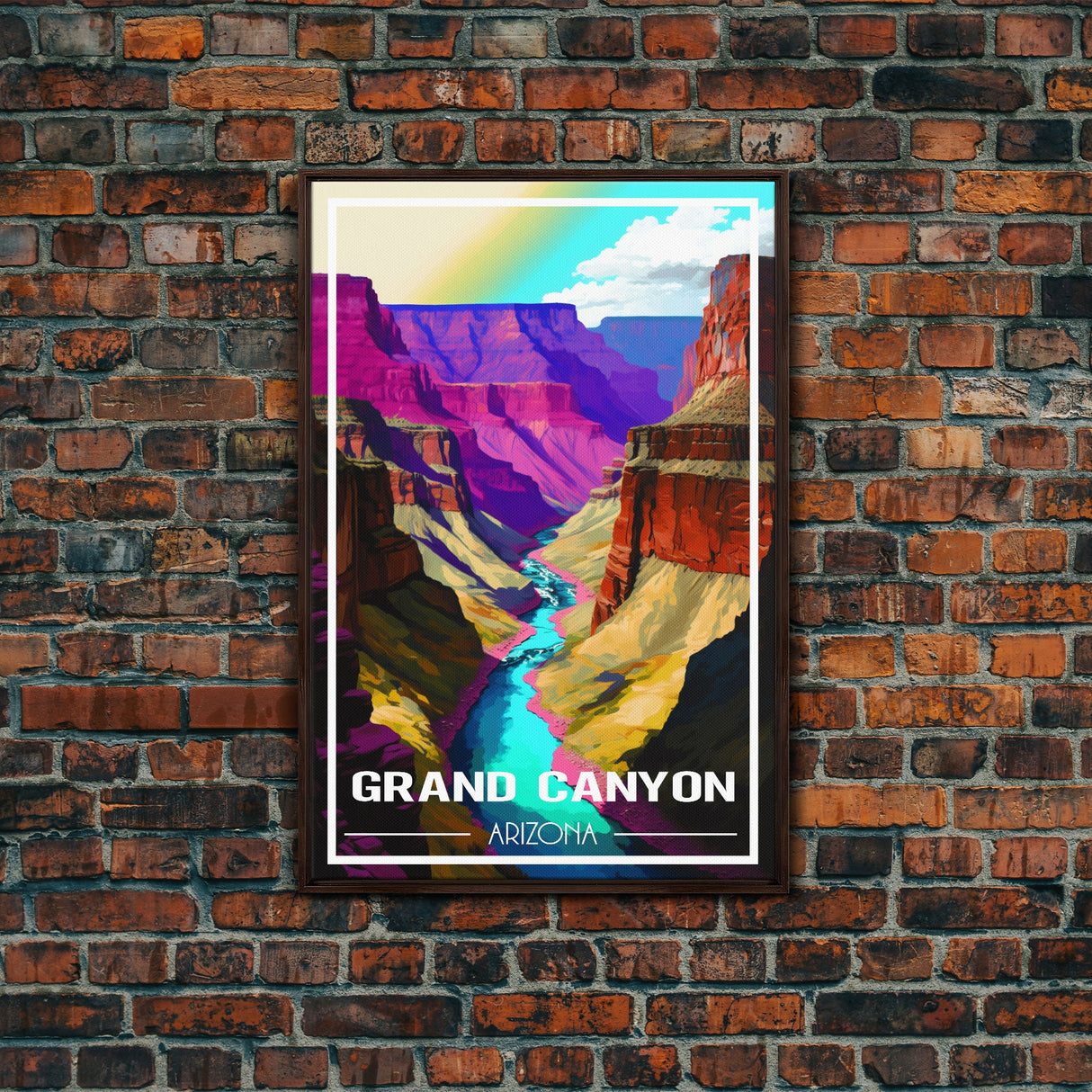 Grand Canyon Poster, America Wall Art, Arizona Wall Print, Travel Wall Print, Travel Poster, Travel Wall Art, Canvas Wall Print