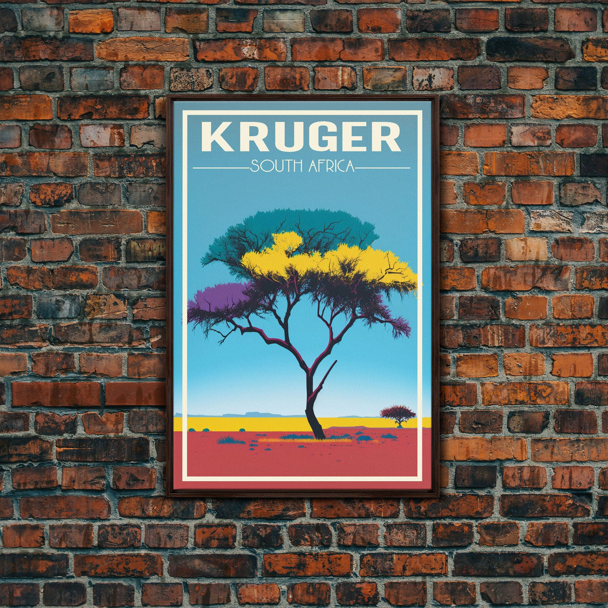 Kruger National Park Wall Art, South Africa Poster, African Wall Art, Travel Wall Print, Travel Poster, Travel Wall Art, Canvas Wall Print