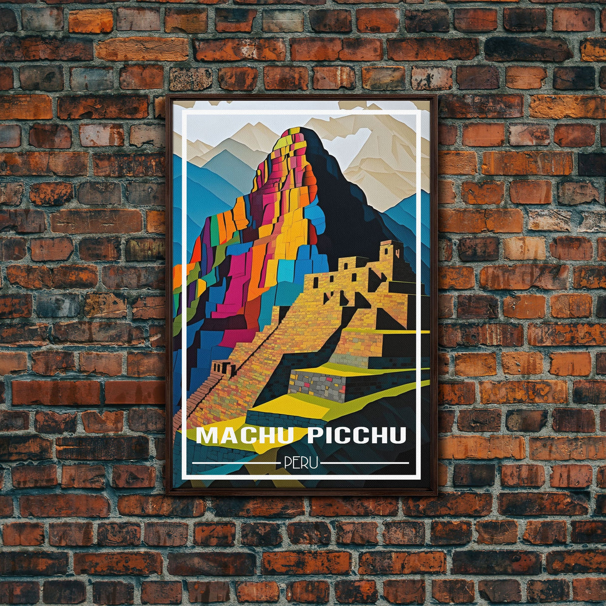 Machu Picchu Wall Art, Peru Poster, South America Wall Print, Travel Wall Print, Travel Poster, Travel Wall Art, Canvas Wall Print