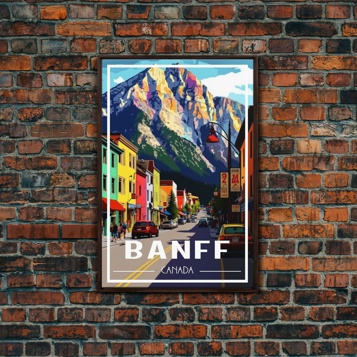 Canada Wall Art, Canada Art Print, Banff, Alberta, Travel Wall Print, Travel Poster, Travel Artwork, Travel Wall Art, Canvas Wall Print