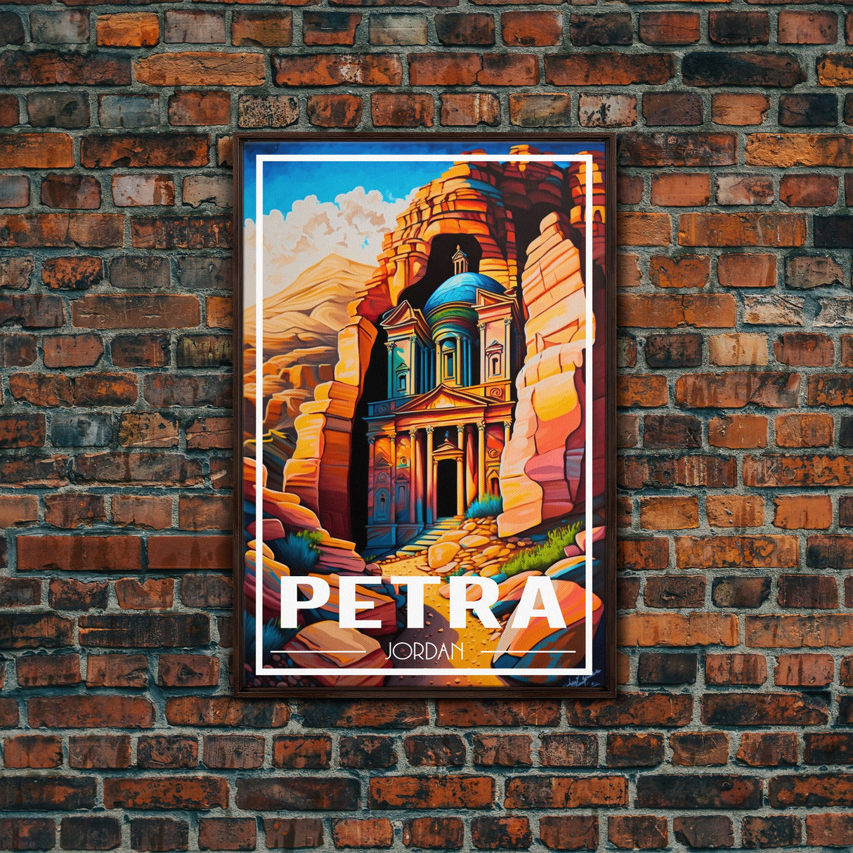 Petra Wall Art, Jordan Wall Poster, Asia Wall Art, Rose City, Travel Wall Print, Travel Poster, Travel Wall Art, Canvas Wall Print