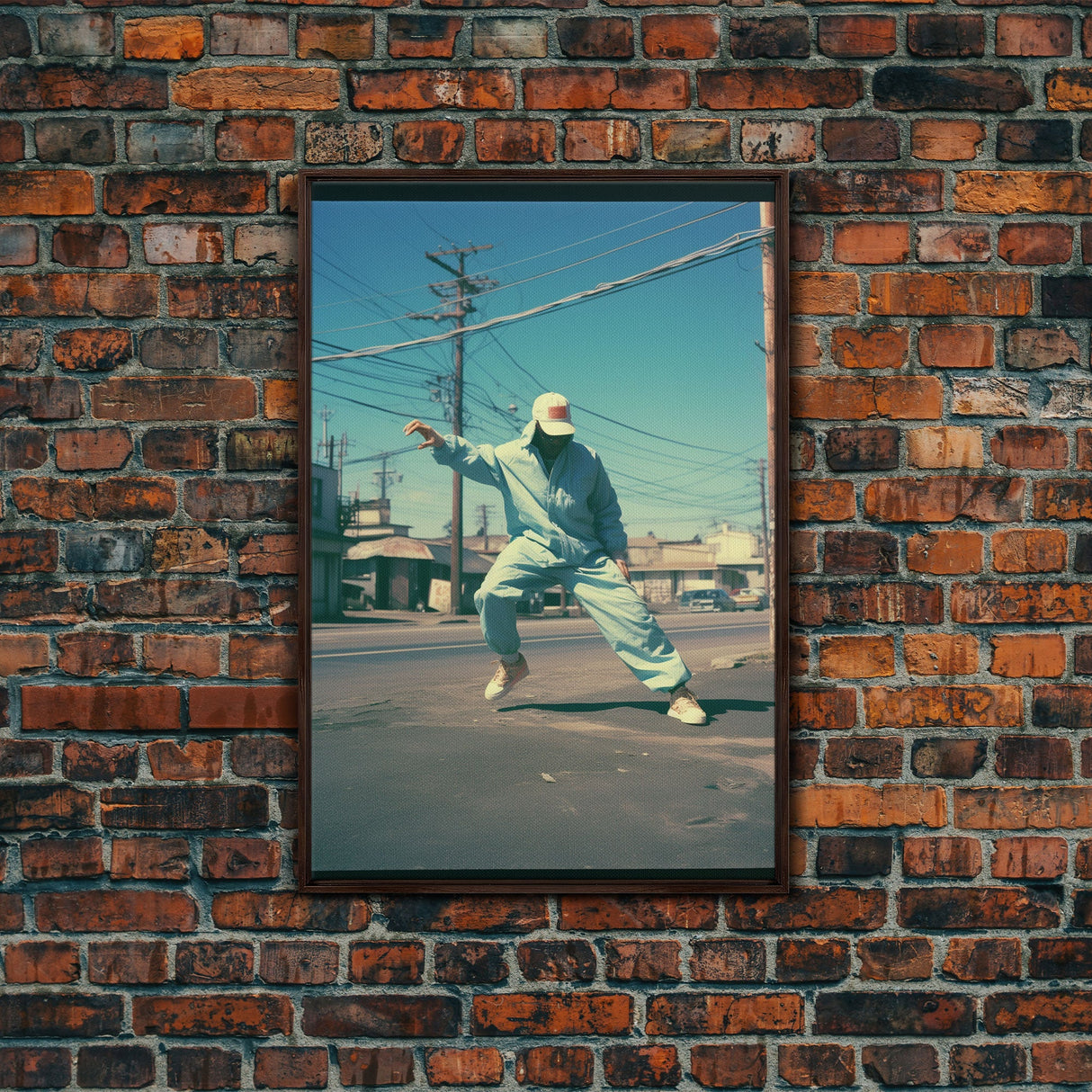 Street Dancer, Hip Hop Art, Urban Wall Art, Canvas Print, Wall Hanging, Portrait Art, Boys Bedroom Decor, College Dorm Decor, Modern Prints