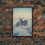 Motorcycle Wall Art, Beach Wall Art, Minimalist Canvas Print, Wall Hanging, Portrait Art, Moving Gift, Rustic Wall Decor, Bedroom Prints