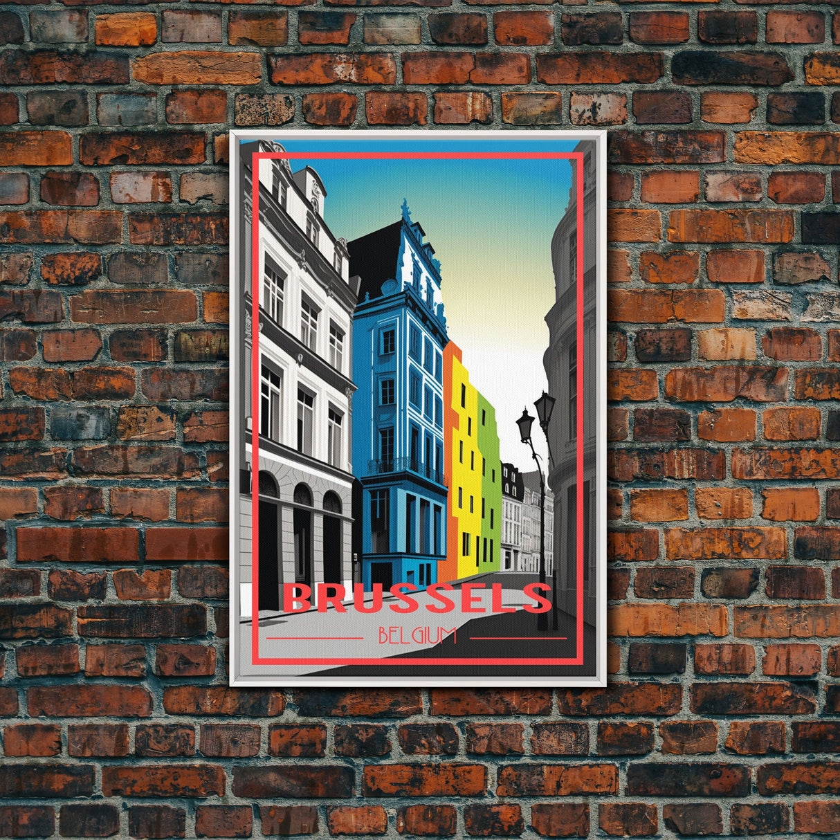 Belgium, Brussels, European Wall Art, City Wall Art, Travel Wall Print, Travel Poster, Travel Artwork, Travel Wall Art, Canvas Wall Print